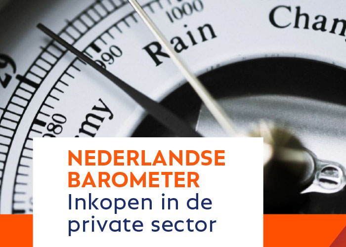 De Nederlandse Barometer Inkopen 2025 geeft de huidige stand van zaken van inkopen door private ondernemingen in Nederland weer.