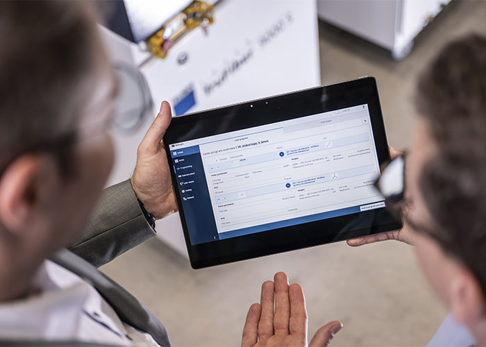 De bediening van de nieuwe generatie TruFibers is vergelijkbaar met die van een smartphone.