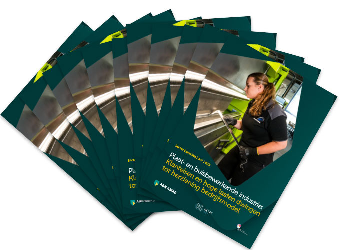 Het rapport van ABN AMRO identificeert drie grote opgaven voor plaat- en buisbewerkende bedrijven: verhoging van de arbeidsproductiviteit, ontwikkeling van nieuwe afzetmarkten en professionalisering van het management en mogelijke opvolging.