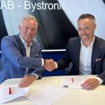 Domenico Iacovelli (links), CEO van Bystronic, en Joachim Larsson, CTO van SSAB Europe, zien de nieuwe samenwerking helemaal zitten.