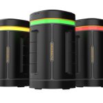 De 360° LED-ring van de Aeroguard laat duidelijk zien wanneer de lucht verontreinigd is.