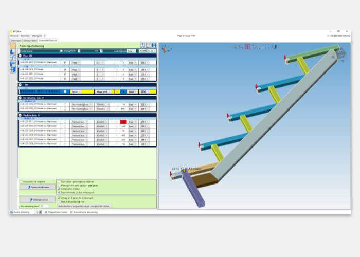 Volledige 3D STEP herkenning voor calculatie.