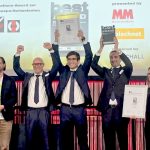 Vertegenwoordigers van Prima Power namen de Best Award 2025 in de categorie Plaatwerk, Buis- en Profielverwerking in ontvangst tijdens een ceremonie op de Blechexpo in Stuttgart.