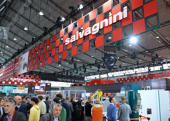 Drukte op de stand van Salvagnini.