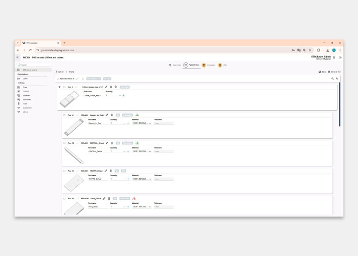 De nieuwste versie van PNCalculate heeft een volledig nieuwe interface en diverse verbeteringen die zorgen voor nóg nauwkeurigere berekeningen van productieprijzen voor plaatwerkonderdelen.