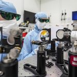 Spiegelopbouw in de Trumpf cleanroom voor de productie van het EUV-lasersysteem. (Foto: Trumpf)