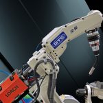 De robuuste en veelzijdige zes-assige robots van de FD19-generatie van OTC Daihen, die hoge snelheid en nauwkeurigheid garanderen, zijn geïnstalleerd in alle Cube robotlascellen.