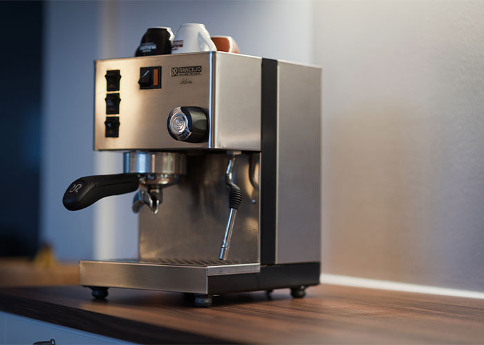 Espressomachines profiteren van industriële dempingstechniek: met ACE Bubble Mounts werken ze stiller, stabieler en trillingvrij.