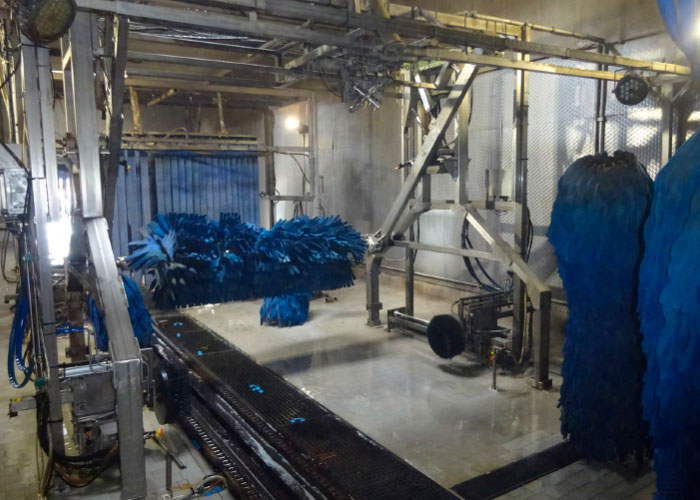 De wasstraat van MTE.