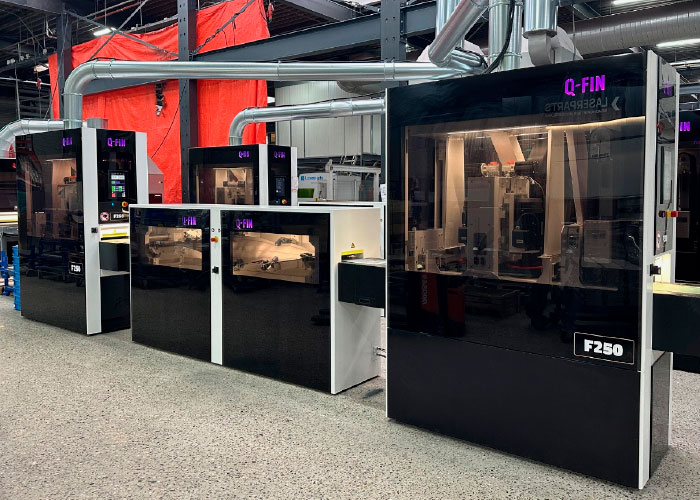 De finishmachines die onderdeel worden van de Monoparts Flow-lijn functioneren tijdelijk elders in de fabriek. 