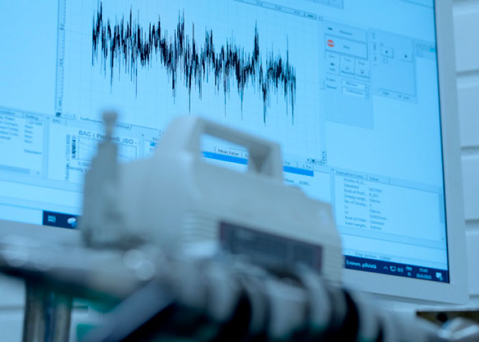 Meting in uitvoering met de Crysta Apex 122010.