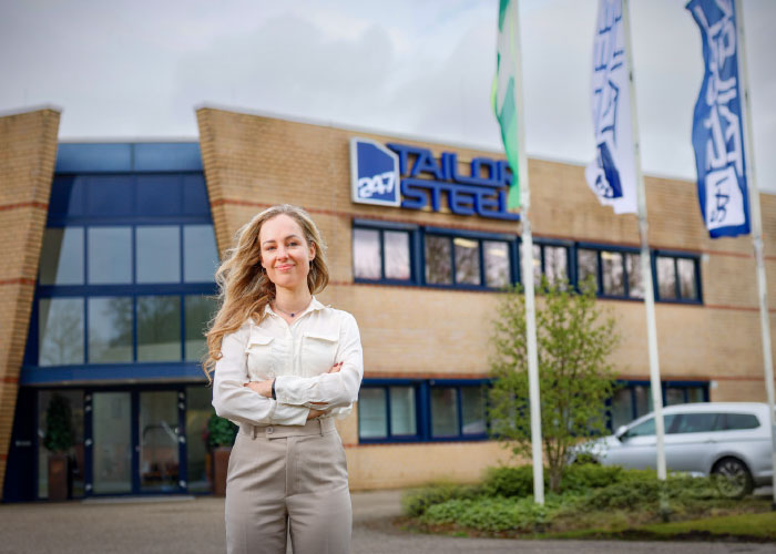 Isabella Smulders is bij 247TailorSteel verantwoordelijk voor strategie en marketing: “Ons uitgangspunt is simpel: bestaande klanten beter bedienen en daarvoor innovatie inzetten.”