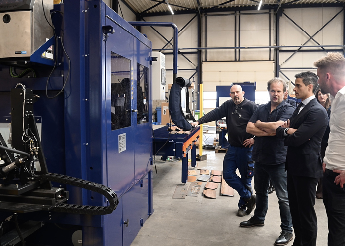 Minister-president Jetten bezoekt HGG in Wieringerwerf. 