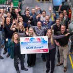 Het team van Tuinte reageert enthousiast op het bericht dat de OOM Award voor hun bedrijf is. (Foto: Olivier Huisman)