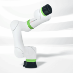 De CRX-3iA weegt slechts 11 kg. Een operator kan de cobot eenvoudig met één hand dragen, op een nieuwe lasnaad positioneren en binnen enkele seconden het werk hervatten.
