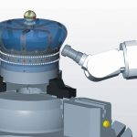 De ondersteuning voor haakse kopbewerkingen in hyperMILL en hyperMILL VIRTUAL Machining maakt een betrouwbare programmering en controle van bewerkingen met de haakse kop mogelijk. (foto’s: Open Mind)