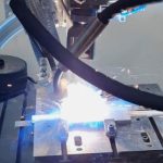 In het project LaHDusch combineert het LZH een elektrische boog met een laserstraal om duplexstalen te verbinden. (Foto LZH)