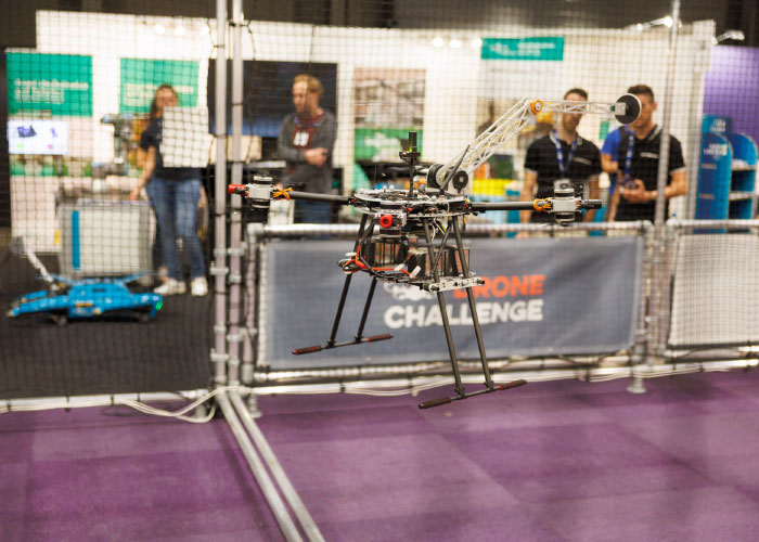Ook drones hadden een prominente plaats binnen het programma.
