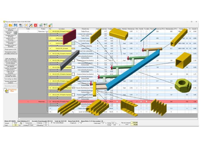 PROfirst kan een adequate calculatie maken op basis STEP files, PDF, DXF, DWG, NC, AI, EPS en zelfs schetsjes. Het blijft niet bij calculatie, want PROfirst doet zonder enige extra moeite ook de werkvoorbereiding.