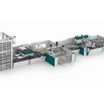 De Flexible Smart Line combineert de S4-pons-/knipmachine, de MCU-sorteer- en handlingoplossing en de P4-paneelbuiger in één geautomatiseerde productiestroom.